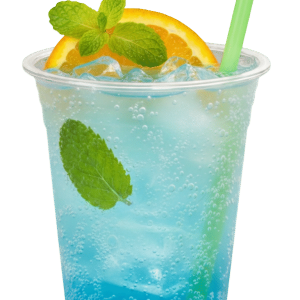 mint blue soda