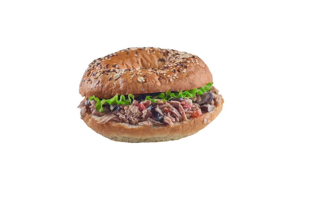 tuna salad bagel